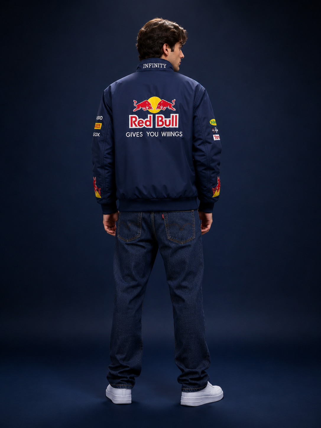 AUREX Red Bull Racing F1 Jacket  Navy Blue Edition Embroidered