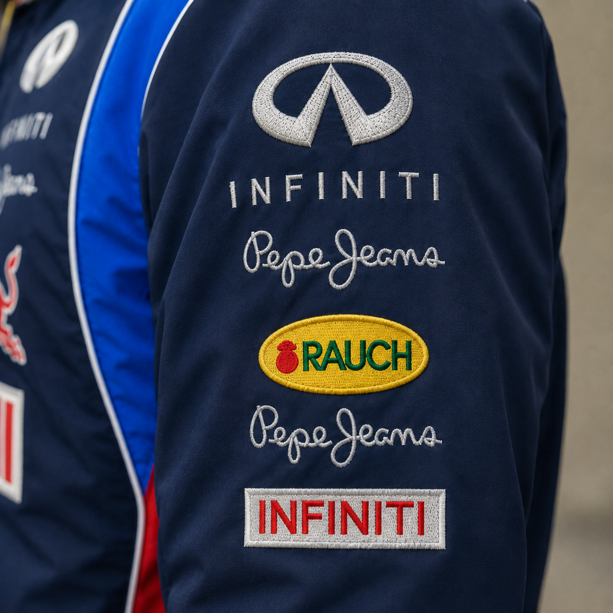 AUREX Red Bull Racing F1 Jacket  Navy Blue Edition Embroidered