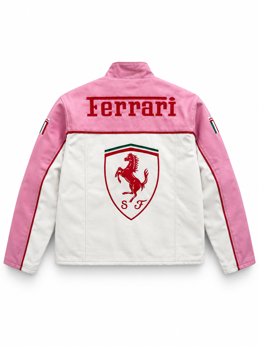 Pink Ferrari Leather Jacket – AUREX Streetwear