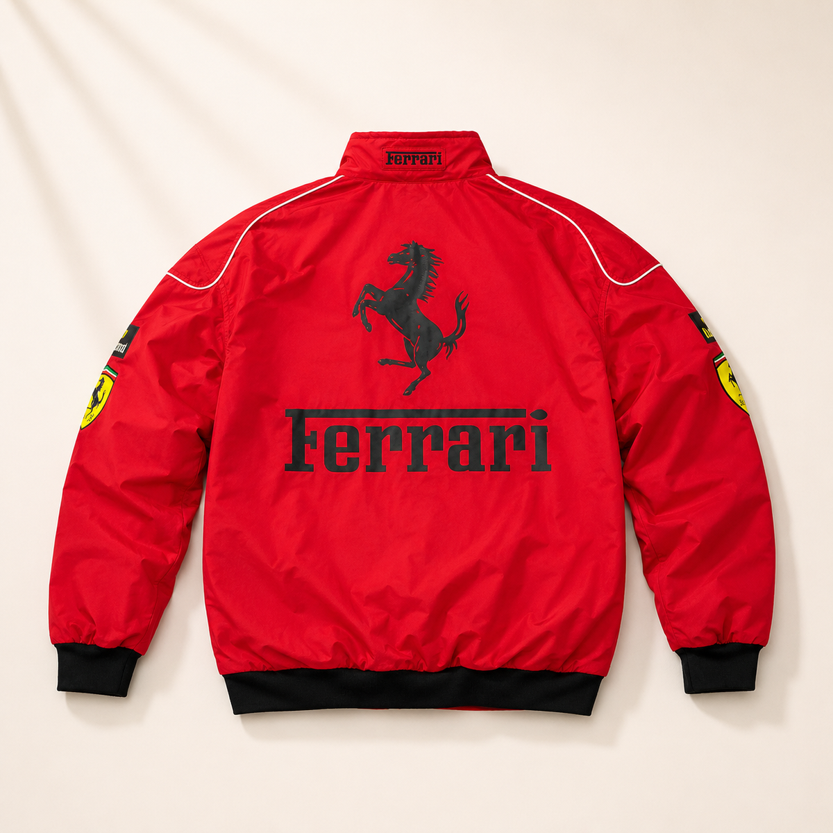 AUREX Premium Red Puffer Jacket – Motorsport Streetwear