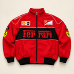 AUREX Premium Red Puffer Jacket – Motorsport Streetwear